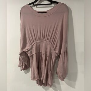 Free People corset style Billow sleeve Shirt